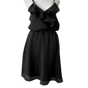 BCBGeneration Black, Ruffled Mini Dress ✨ Size S
